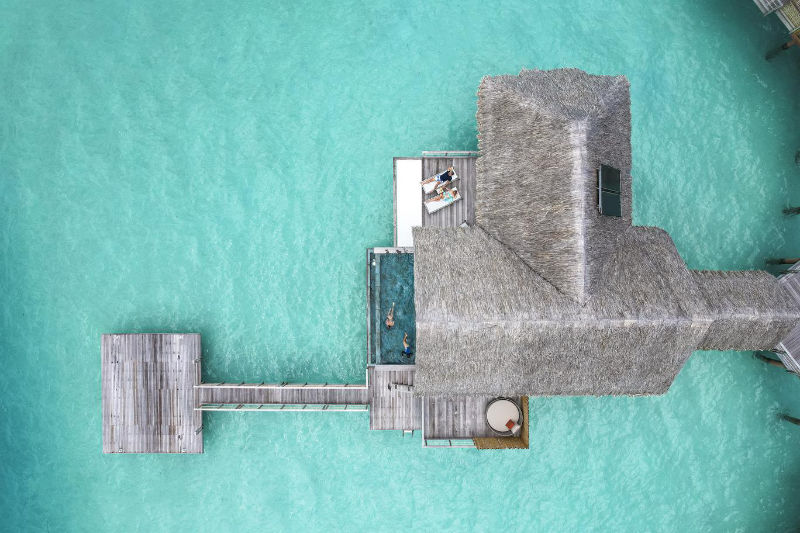 End of Pontoon Overwater Suite with Pool End of Pontoon Overwater Suite with Pool