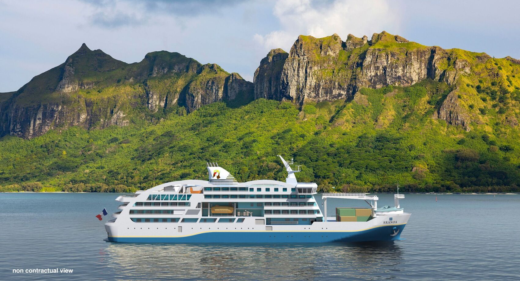 Aranoa Das neue Passagier-/Frachtschiff für die Austral-Inseln (ab 2027)